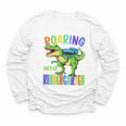 Roaring Into Kindergarten DinosaurRex Back To School Boys Performance Youth Long Sleeve Tee Roaring Into Kindergarten DinosaurRex Back To School Boys Performance Youth Long Sleeve Tee