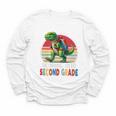 Roaring Into Second Grade T-Rex Back To School 2nd Grade Premium Tri-Blend Youth Long Sleeve Tee