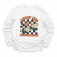 Rolling Into Kindergarten Retro Groovy Back To School Kids Youth Long Sleeve Tee Rolling Into Kindergarten Retro Groovy Back To School Kids Youth Long Sleeve Tee