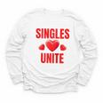 Singles Unite Valentines Day Humor For Singles Raglan Baseball Tee Youth Long Sleeve Tee