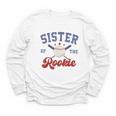 Sister Of Rookie 1st Birthday Baseball Boy Family Matching Youth Long Sleeve Tee