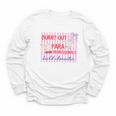 Striped Burnt Out Para Paraprofessional Back To School Youth Long Sleeve Tee