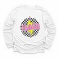 Women Checkered Teach Pencil Lightning Bolt Back To School Youth Long Sleeve Tee Women Checkered Teach Pencil Lightning Bolt Back To School Youth Long Sleeve Tee
