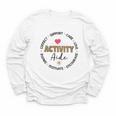 Women's Leopard Activity Aide Appreciation Week Back To School Youth Long Sleeve Tee Women's Leopard Activity Aide Appreciation Week Back To School Youth Long Sleeve Tee