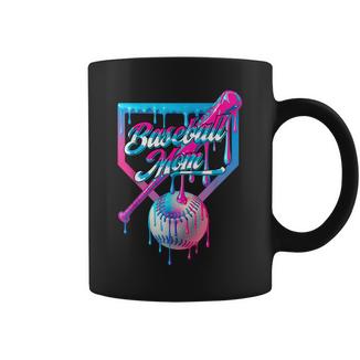 Mom Mama Baseball Ice Cream Drip Birthday Coffee Mug - Monsterry CA