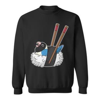 寿司ロール オウム I Kawaii Food I Blue-Masked Lovebird 長袖tシャツ スウェットシャツ - Kawaiitshirt