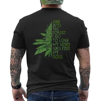 Costume Amusant De Cannabis Et De Marijuana Avec Feuilles De Cannabis T-shirt imprimé au dos - Cadeauxyz