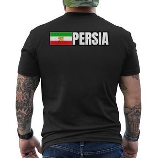 Drapeau De La Persie T-shirt imprimé au dos - Cadeauxyz