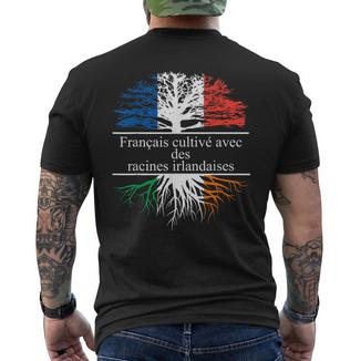 Français Cultivé Avec Des Racines Irlandaises T-shirt imprimé au dos - Cadeauxyz