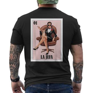 Mexican For Chihuahua Moms La Jefa Men's T-shirt Back Print - Monsterry