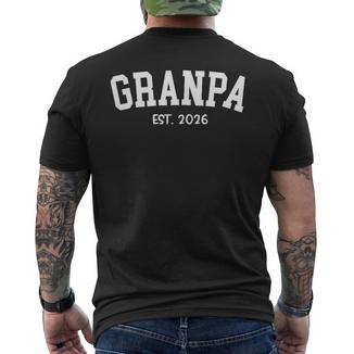 Granpa Est 2026 Classico Nonno Festa Del Papà T-shirt da uomo con stampa posteriore - Novitaregali