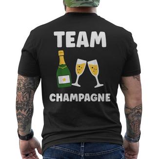 Humour Apéro Fête Drôle Copain Team Champagne T-shirt imprimé au dos - Cadeauxyz