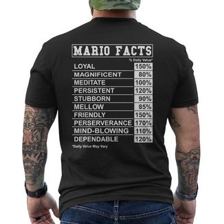 Mario Facts Pour Mario Avec Des Faits Amusants T-shirt imprimé au dos - Cadeauxyz
