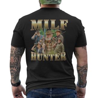 Milf Hunter Unhinged Gen Z Mème Amusant Raunchy College Witty T-shirt imprimé au dos - Cadeauxyz