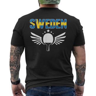 Suède Ping Pong Amateurs De Tennis De Tableuédois T-shirt imprimé au dos - Cadeauxyz
