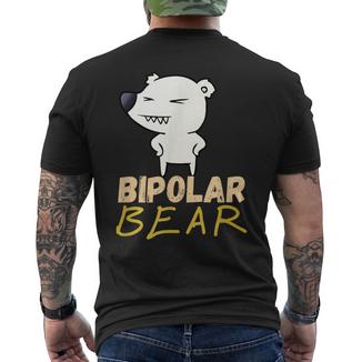Trouble Bipolaire Ours Bipolaire T-shirt imprimé au dos - Cadeauxyz