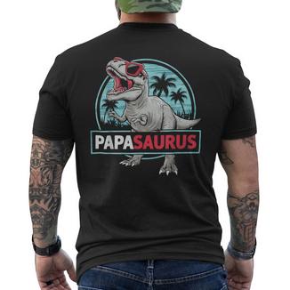 Uomo Divertente Papasaurus Cool Dinosauro Papà T-shirt da uomo con stampa posteriore - Novitaregali
