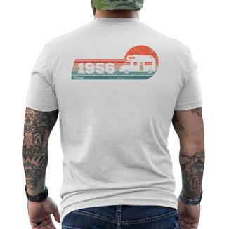 Camping Anniversaire Né En 1956 Autocaravane Rv Motorhome Haut De Gamme T-shirt imprimé au dos - Cadeauxyz