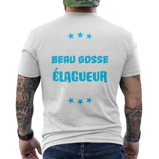 Humour Élagueur Et Beau Gosse Cadeau Métier Haut De Gamme T-shirt imprimé au dos - Cadeauxyz