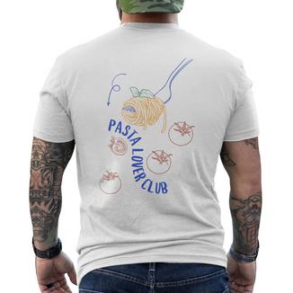 Pasta Lover Club Nouilles Pâtespaghetti Italiennes T-shirt imprimé au dos - Cadeauxyz