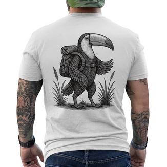 Randonnée Toucan Randonnée Nature Tropical Jungle Amoureux Des Oiseaux T-shirt imprimé au dos - Cadeauxyz