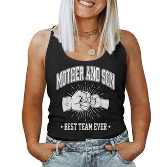 Mother And Son Best Team Ever Mom Matching Family Mama Women Tank Top - Monsterry CA