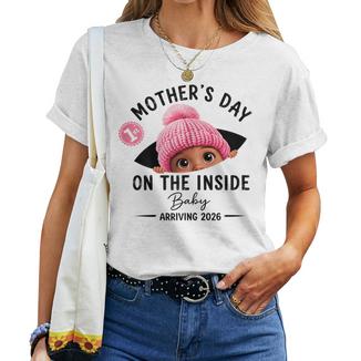 Personalized 1St Mother's Day On The Inside Baby 2026 Women T-shirt | Mazezy