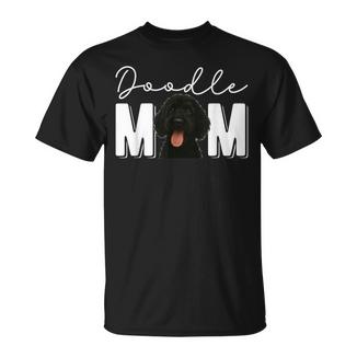 Black Doodle Mom Black Goldendoodle Owner Black Doodle Lover T-Shirt - Monsterry
