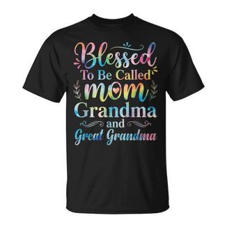 Blessed To Be Called Mom Grandma Great Grandma Mother's Day T-Shirt | Mazezy