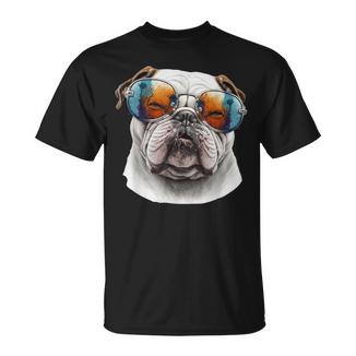 Bulldog Inglese Amante Dei Cani Mamma E Papà Maglietta - Novitaregali