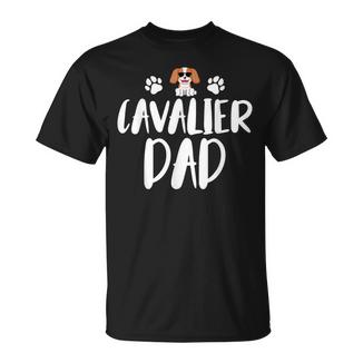 Cavalier Dad Cavalier King Charlespaniel Cane Papà Maglietta - Novitaregali