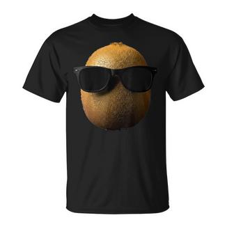 Cool Kiwi Portant Des Lunettes Deoleil Drôle Fruits T-Shirt - Cadeauxyz