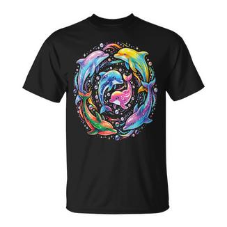 Dauphin Mer Océan Plageacances Filles École T-Shirt - Cadeauxyz