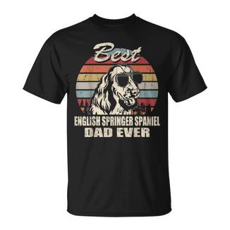 Il Miglior Papà Inglesepringerpaniel Dad Everintage Retro Dad Maglietta - Novitaregali