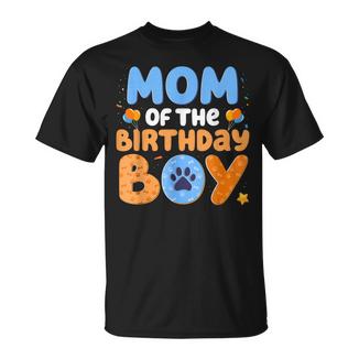 Mom Of The Birthday Boy Dog Lover Family Matching T-Shirt - Monsterry
