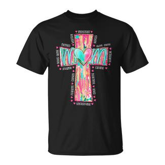 Mom Mama Mommy Mother's Day Jesus Christian Cross Tie Dye T-Shirt | Mazezy