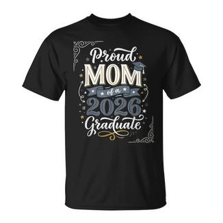 Proud Mom Of A 2026 Graduate Senior Family Graduation T-Shirt - Thegiftio