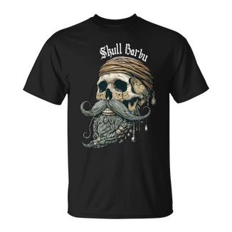 Skull Barbu Tête De Mort Barbe Cadeau T-Shirt - Cadeauxyz