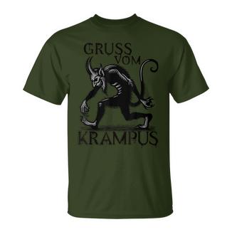 Grussom Krampus Dark Christmas Horror Krampusaludos Camiseta unisex - Regaloses