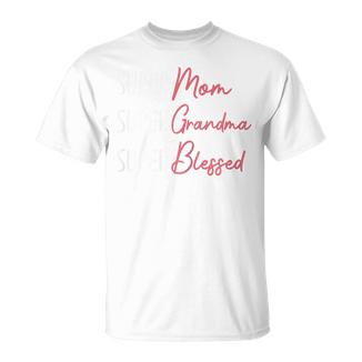 Blessed Super Mom Super Grandma Mother's Day T-Shirt - Thegiftio
