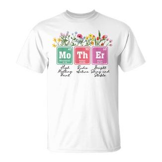 Floral Mother Periodic Table Mother's Day Science Mama Mom T-Shirt - Thegiftio