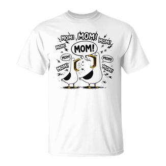 Mom Seagull Mama Mother Seagulls Humor T-Shirt | Mazezy