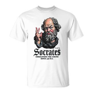 Socrate Corrompt La Jeunesse Antique Philosophie T-Shirt - Cadeauxyz