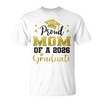 Super Proud Mom Of 2026 Graduate Senior Graduation Family T-Shirt - Monsterry