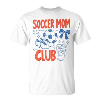 Vintage Soccer Moms Club Game Day Baller Mom T-Shirt - Monsterry